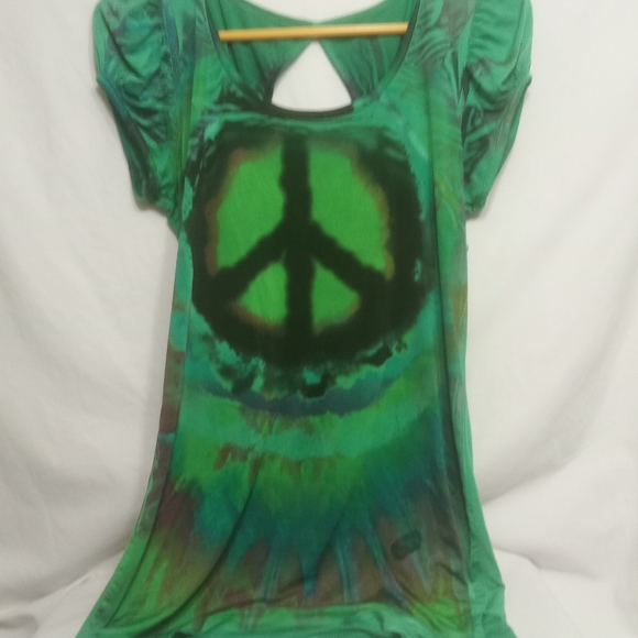 Rue 21 green short sleeve top size extra large - Picture 1 of 3